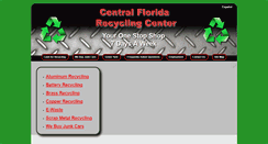 Desktop Screenshot of centralfloridarecycling.com